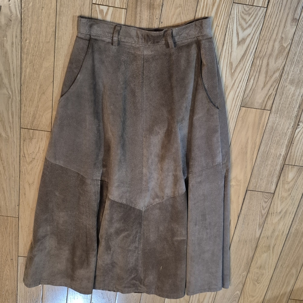 Suede Skirt